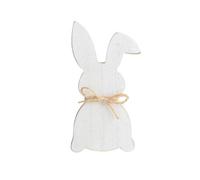 2026 Lapin de Pâques Mariage Bois Mariage Table Signe Plateaux Décoratifs Table Décorations Accessoires pour Maison Miniature Lapin Bois Popularité (C, 17 x 8,5 cm)