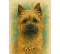 2026: Large Monthly Calendar Planner - Watercolor Cairn Terrier Dog
