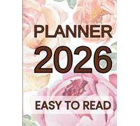2026 Large Print Weekly & Monthly Planner for Senior Citizens: 12-Month Big Font Easy To Read Calendar | January 2026 - December 2026 | with Holidays, Notes, Passwords, Birthdays & Contacts