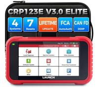 2026 LAUNCH CRP123E V3.0 Valise Diagnostic Auto Pour 4 Système, 7 Réinitialisations Service obd2 Diagnostic,Mises à jour à vie