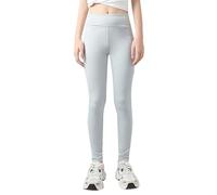 2026 - Leggings athlétiques pour filles, enfants, danse, course, yoga, entraînement, collants de danse actifs avec poches chemise garçon à carreaux, gris, 7-8 ans