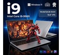 2026 LENO Nouveau Ordinateur Portable Ultra Fin 15,6" Intel Core I9-9900 32 Go de RAM 2 To de SSD 1080P FHD Windows 11 Ordinateur Portable Haute Performance