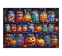 2026 Les bonbons d'Halloween peuvent être un mystère curieux conviennent à tous les âges, ce qui en fait une excellente activité pour les familles qui les aiment à Halloween (noir, 50 x 70 cm)