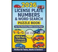 2026 License Plate Numbers & Word Search Puzzle Book For Teens, Adults & Seniors: 100 Puzzles, 4000 Plate Formats from Vehicle, Motorcycle, Firemen ... Easy To Read | Gift For Christmas, Holiday,