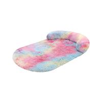 2026 Lit orthopédique pour grands chiens - Canapé apaisant en mousse à mémoire de forme avec housse amovible et lavable - Dessous antidérapant - Design en carton à œufs pour le nec plus ultra (bleu