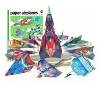 2026 Livre d'avions en papier à faire soi-même, 12 avions en papier pliables créatifs avec 36 feuilles origami coloré, projets amusants à détacher(2Set)