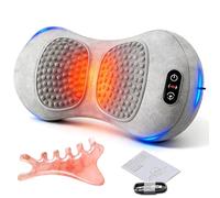 2026 LombaTech 3 en 1 Décompression Vertébrale à Domicile, Masseur Lombaire Et Sciatique Avec Chauffage Et Vibrations, Soutien Dorsal Ergonomique, Alignement De La Colonne Vertébrale, Sommeil (Gris)
