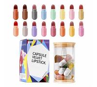 2026 Lot de 16 rouges à lèvres à texture veloutée - Formule longue durée imperméable dans de nombreuses nuances de couleurs pour tout le monde (taille A, taille unique)