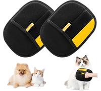 2026 Lot de 2 gants pour enlever les poils d'animaux - Épilateur électrostatique réutilisable pour chats et chiens