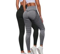 2026 Lot de 2 Luveon Legging Anti Cellulite Femme 3D Original, Leggings 3D Anti Cellulite, Legging à Compression - Minceur Taille Haute sans Couture Yoga Fitness Sport Pantalon