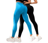 2026 Lot de 2 Luveon Legging Anti Cellulite Femme 3D Original, Leggings 3D Anti Cellulite, Legging à Compression - Minceur Taille Haute sans Couture Yoga Fitness Sport Pantalon S-3XL
