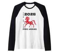 2026 Lunar New Year Fire Horse Manche Raglan