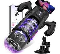 2026 Masterburbatar mâle mains libres avec 9 modes de vibration de chauffage par poussée et 9 succion, machine pour homme Pocket automatique serré manches sweats à capuche,1Pcs