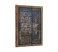 Paperblanks Agenda 2026 Michelangelo Handwriting Midi 12 mois Verso Couverture flexi Rabat