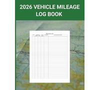 2026 Mileage Tracker Log Book: Vehicle Mileage Log for Taxes, Business, Rideshare, Medical & Personal Use - Organized Daily Driving Records for the Entire Year