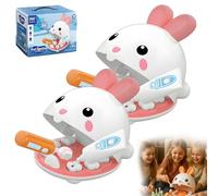2026 Mini Zahnarzt Hasenspiel, Zahnarzt Spielzeug Kinder, 31PCS Zahnarzts Spiels, 3D Design Adjustable with Toothbrush, for All Children (2PCS)