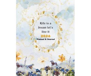 2026 Monthly and Weekly Planner & Journal | Habit, Meal, Budget, Reading Tracker | To do list, Vision & Mission | January 2026 - December 2026 | Large ... | Blue Aesthetic Design for All Age Groups