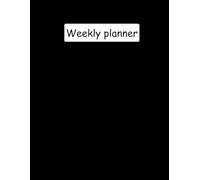 2026 Monthly Planner Calendar, January 2026 - December 2026, 8" x 11", Flexible Cover, black, 140 Pages: Weekly Habit Tracker