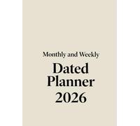 2026 Monthly Planner Minimalist Style: 12-Month weekly Calendar | Large 8.25" x 11" Hardcover