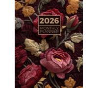 2026 Monthly Planner One Year Calendar Schedule Organizer 12 Months from January to December 2026: Luxury Flower Pattern Design