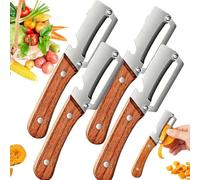 2026 Multi-Functional Vegetable Peeler for Kitchen With Bottle Opener,2-In-1 Multifunctional Vegetable Peeler,Stainless Steel Thickened Fruit Peeler Knife For Potato Apple Pumpkin Papaya (4PCS)