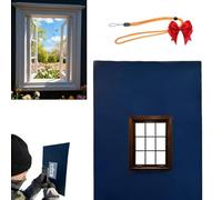 2026 Neu Creative Window Props with Phone Lanyard, Portable Unique Creative Window Prop, Viewfinder Windows Frame Travel Photo Propr for Adventurers, Creators, and Photography Lovers (C)