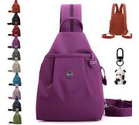 2026 New 3 in 1 Anti-Theft Travel Tote Bag, Waterproof 2-Way Commuter Bag, Large Capacity Oxford Convertible Shoulder Tote, Stylish Multi-compartment Work & Fitness Backpack (Purple)