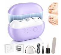 2026 New 3 In 1 Automatic Electric Nails Clipper, Electric Nail Clippers For Toenails, Automatic Nail Trimmer With Light And Nails Scraps Storage For Thick, Arthritis, Low Vision (Purple)