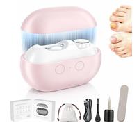2026 New 3 In 1 Automatic Electric Nails Clipper, Electric Nail Clippers For Toenails, Automatic Nail Trimmer With Light And Nails Scraps Storage For Thick, Arthritis, Low Vision (Pink)