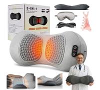 2026 New 3 in 1 Back Therapy, 3 in 1 Back Therapy Massager, Backs Massager with 135°Golden Curvature Spinal Traction, Portable Heat and Vibration Massage for Neck Shoulder (Gray)