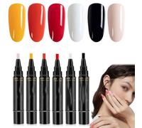 2026 New 3 in 1 Nail Polish Markers Quick Dry, Gel Nails Polish Pen Set, Color Nail Polish Gel Pen for DIY Nail Art, Nails Art Drawing Tool for Girls and Ladies (Set 1)