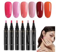 2026 New 3 in 1 Nail Polish Markers Quick Dry, Gel Nails Polish Pen Set, Color Nail Polish Gel Pen for DIY Nail Art, Nails Art Drawing Tool for Girls and Ladies (Set 2)