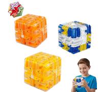 2026 New 3D Labyrinth Cube, 3D Labyrinth Sphere for Children, Patience Games for Adults, for Adults and Teenagers for Stress Relief and Promoting Logical Thinking (3PCS)