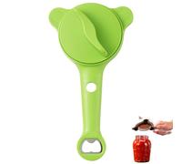 2026 New 4-in-1 Adjustable Jar Opener for Seniors - Multi-function Bottle Cap Openers - Stainless Steel Multifunctional Lid Gripper and Manual Can Kitchen Gadget (E)