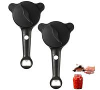 2026 New 4-in-1 Adjustable Jar Opener for Seniors - Multi-function Bottle Cap Openers - Stainless Steel Multifunctional Lid Gripper and Manual Can Kitchen Gadget (C*2)