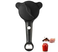 2026 New 4-in-1 Adjustable Jar Opener for Seniors - Multi-function Bottle Cap Openers - Stainless Steel Multifunctional Lid Gripper and Manual Can Kitchen Gadget (C)