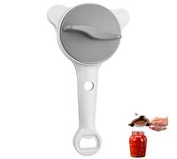 2026 New 4-in-1 Adjustable Jar Opener for Seniors - Multi-function Bottle Cap Openers - Stainless Steel Multifunctional Lid Gripper and Manual Can Kitchen Gadget (B)