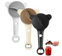 2026 New 4-in-1 Adjustable Jar Opener for Seniors - Multi-function Bottle Cap Openers - Stainless Steel Multifunctional Lid Gripper and Manual Can Kitchen Gadget B+C)