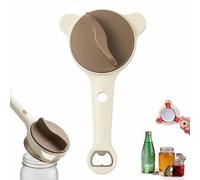 2026 New 4-in-1 Jar Opener,MultiFunctional Adjustable Jar Bottle Opener,Three Claw Bottles Openers with Non Slip Teeth,Bottle Openers for Seniors,Fits Kitchen Jars Cans Wine Bottles(Khaki)