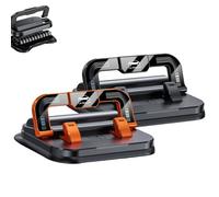 2026 New Car Phone Holder 360 Degree Rotation, Suitable for Car Navigation in-Car Dashboard, Horizontal and Vertical Screen Adjustment Angle, Anti-Slip Holder for All Phones (Orange+Black)