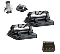 2026 New Car Phone Holder 360 Degree Rotation, Suitable for Car Navigation in-Car Dashboard, Strong Suction and Secure Grip with Anti-Slip Design, Suitable for All Phones (2Pcs-Black)