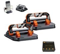 2026 New Car Phone Holder 360 Degree Rotation, Suitable for Car Navigation in-Car Dashboard, Strong Suction and Secure Grip with Anti-Slip Design, Suitable for All Phones (2Pcs-Orange)