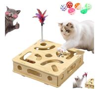 2026 New Cat Nail File Enrichment Box, 11in Cat Scratch Puzzle Enrichment Box, Stress Free Alternative to Clippers and Grinders, Interactive Cats Nail File Scratche for Indoor Cats (1 Set (6 Balls))