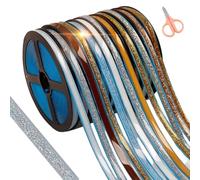 2026 New Ceramic Tile Gap Tape, Self-Adhesive Gap Beautifying Caulk Strip, Flexible Sealant Tape for Bathtub Shower Kitchen Sink Toilet Wall Edge Tile Joint Protection (Rainbow Silver,20 feet*1)