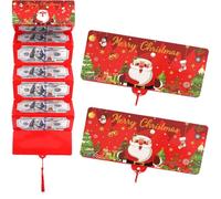 2026 New Christmas Cash Gift Envelope, Xmas Money Gift Card Holder with 10 Slots - DIY Surprise Holiday Envelope for Men Women(2pcs) (Style-A)