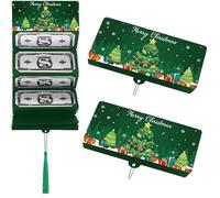 2026 New Christmas Cash Gift Envelope, Xmas Money Gift Card Holder with 10 Slots - DIY Surprise Holiday Envelope for Men Women(2pcs) (Style-C)