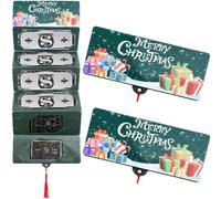 2026 New Christmas Cash Gift Envelope, Xmas Money Gift Card Holder with 10 Slots - DIY Surprise Holiday Envelope for Men Women(2pcs) (Style-E)