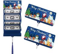 2026 New Christmas Cash Gift Envelope, Xmas Money Gift Card Holder with 10 Slots - DIY Surprise Holiday Envelope for Men Women(2pcs) (Style-H)