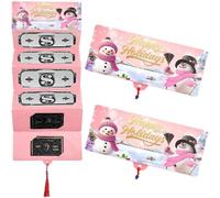 2026 New Christmas Cash Gift Envelope, Xmas Money Gift Card Holder with 10 Slots - DIY Surprise Holiday Envelope for Men Women(2pcs) (Style-F)