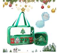 2026 New Christmas Mini Zippered Pouch, Christmas Preppy Patch Makeup Bags, 2026 New Mini Christma Makeup Bag, Large Capacity Waterproof Minis Xmas Pouches, for Trips & Daily Storage (Happy)